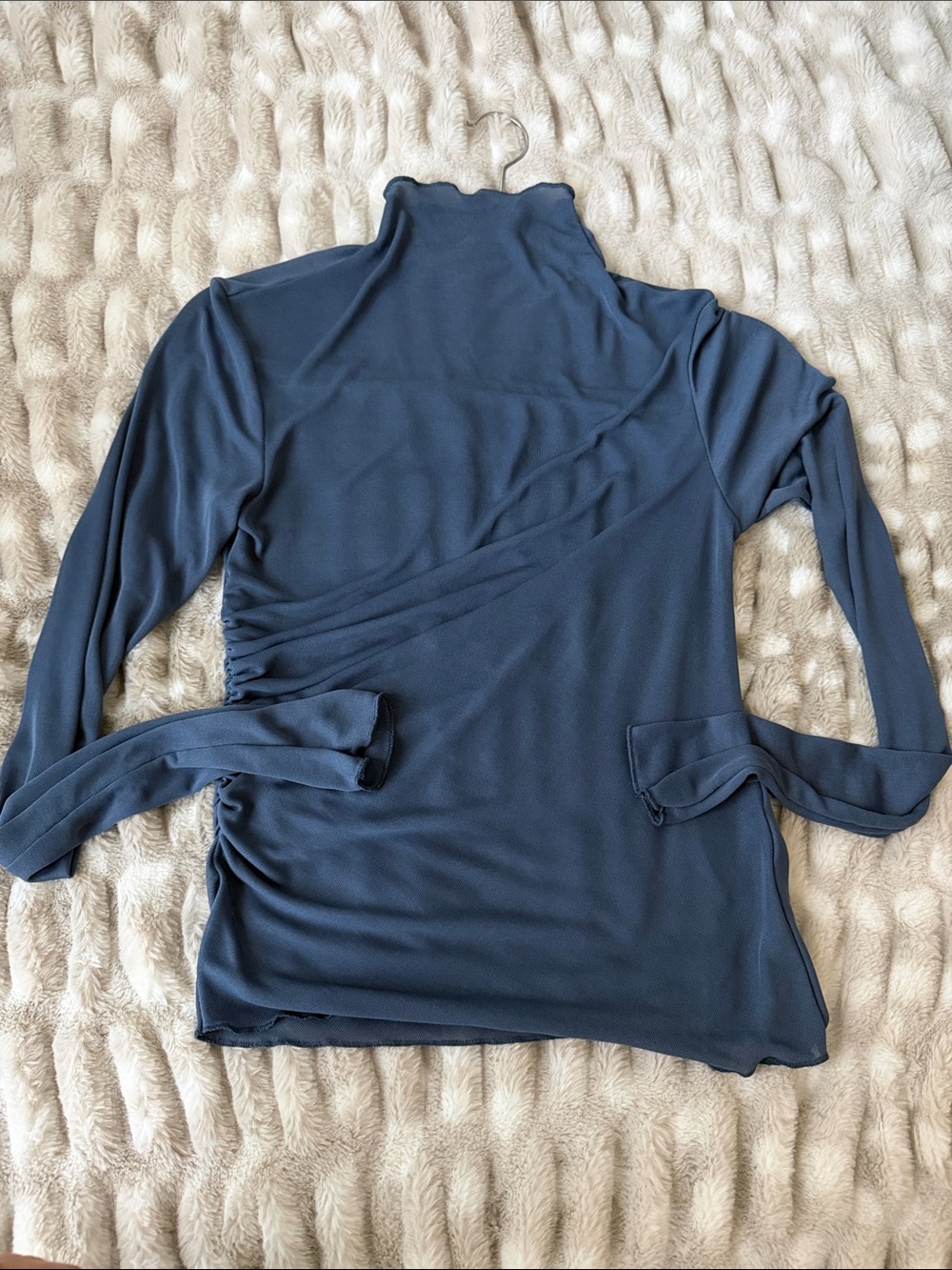 H&M sheer blue top